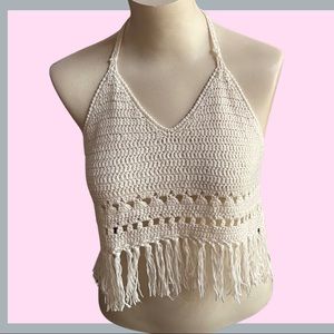 ATMOSPHERE Boho Knit CropTop.